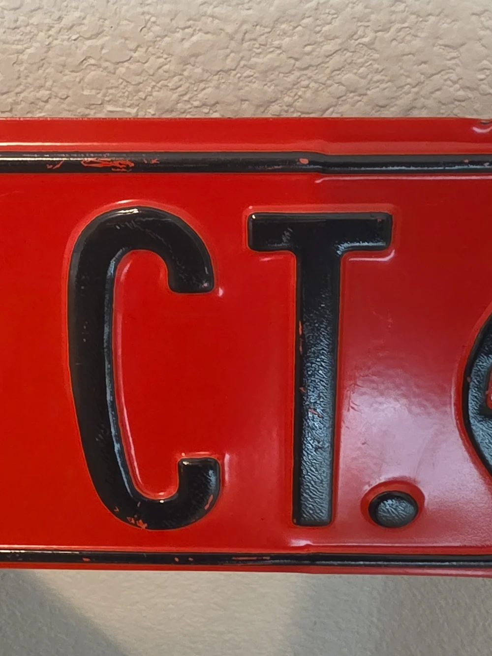 Michael Jordan Ct Street Sign Style Red Metal Sign 35x6 Wall Decor Man